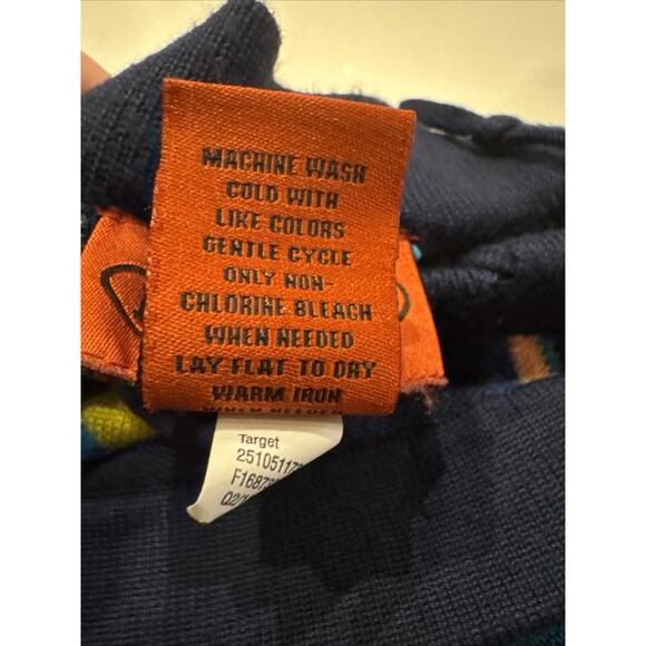 MISSONI FOR TARGET Sweater Skirt Size Small Blue Pockets Drawstring Geometric - Picture 6 of 7